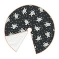 thumbnail image 3 of Salouo Turtle Christmas Tree Skirt 36" Farmhouse Christmas Decorations Snowman Xmas Tree Skirt Tree Mat for Holiday Party Decor, 3 of 8