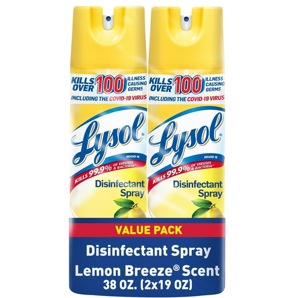 LYSOL® Disinfectant Spray Lemon Breeze® 4/(2x19) oz.