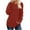 Orange, variant on Busydd Womens Tops Fall Trendy Solid Color Ribbed Crewneck Sweatshirt Casual Versatile Long Sleeve Tops for Women L