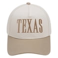 thumbnail image 2 of HuangHuanChen Trucker Hats Unisex Baseball Caps TEXAS Letter Embroidered Trucker Hat Collection Vintage Adjustable Snapback Baseball Hats for Men Women Khaki A, 2 of 3