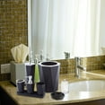 thumbnail image 4 of Juego de 7 accesorios de baño, cepillo de inodoro, cepillo de dientes, vaso y dispensador de jabón. Negro, 4 of 9