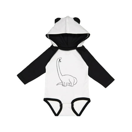 

Inktastic Pocket Dino Roaring Brontosaurus Gift Baby Boy or Baby Girl Long Sleeve Bodysuit