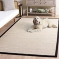 thumbnail image 5 of Safavieh Natural Fiber Kentigern Solid Area Rug, Marble/Black, 5' x 8', 5 of 15