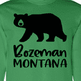 thumbnail image 4 of Inktastic Bozeman, Montana Black Bear Silhouette Long Sleeve T-Shirt, 4 of 5