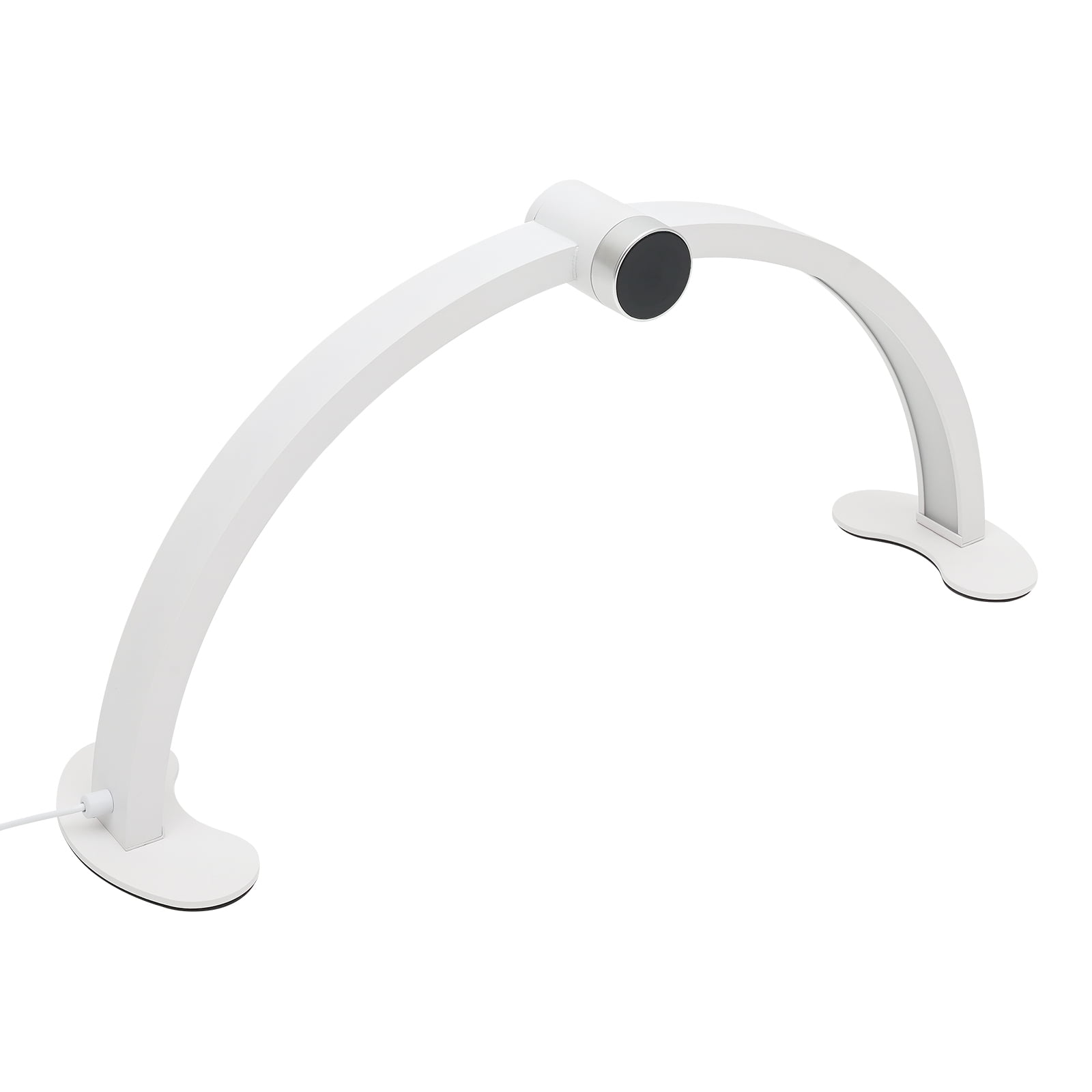 Nail Desk Lamp for Nail Tech Half Moon Intelligent Display Nail Station Fill-in Light White Small