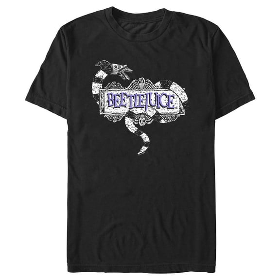 Men's Beetlejuice Sandworm Logo  Graphic T-Shirt