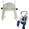 EZ Assistive Lightweight Mesh Fabric Patient Lift Sling for Toileting 500lbs Capacity Gray 1 Count L