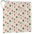 thumbnail image 2 of XMXT Waterproof Shower Curtain Liner with Iron Hooks, Multicolor Christmas Ball Design Shower Curtains for Bathroom Decor Accessories, 72 x 72 inches, 2 of 8
