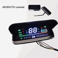 thumbnail image 4 of LEFU for Electric Bike LCD Display 48-72V Wide Screen Speedometer for Ebike Scooter Motor Digital Meter Tram Assembly Repair 6-Pin Interface without Windshield Cover, 4 of 8