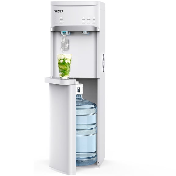 VECYS 5 gal Water Dispenser with Ice Maker, Self-clean & Child Lock