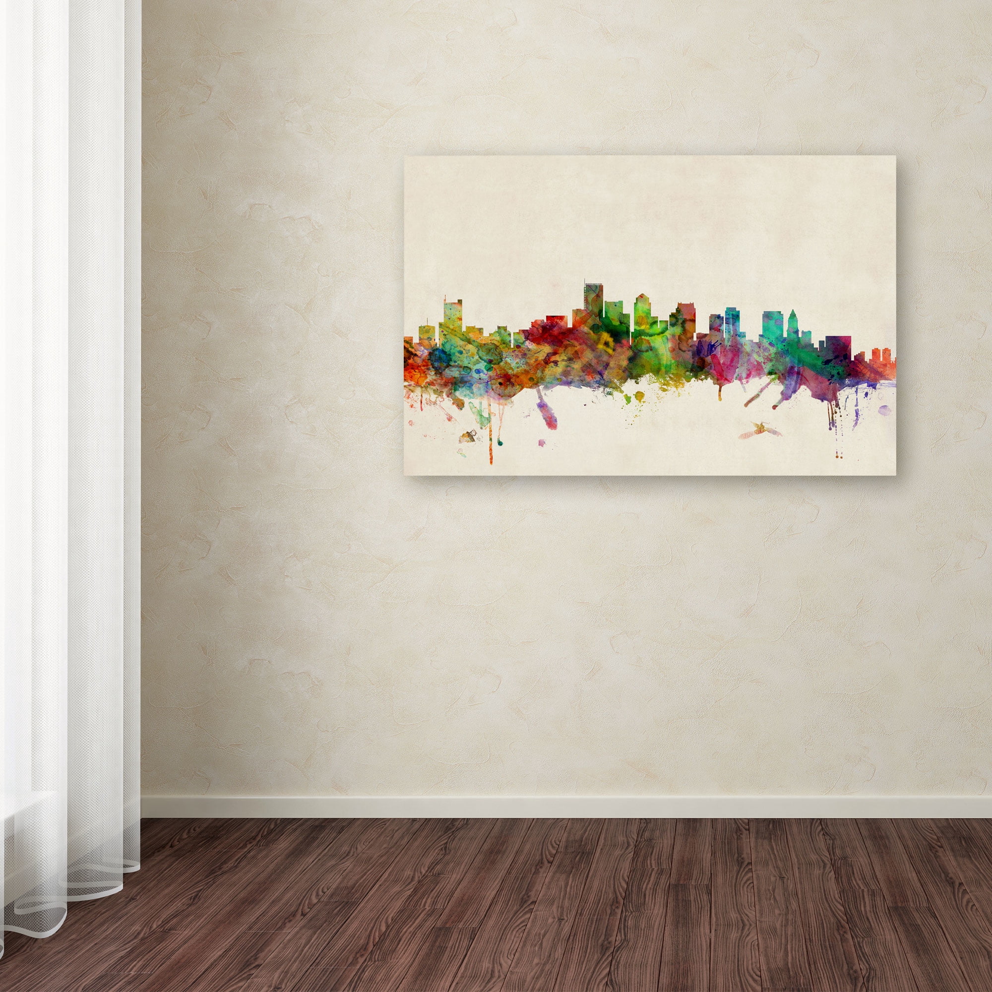 Trademark Fine Art "Boston, Massachusetts" Canvas Art by Michael Tompsett