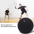 thumbnail image 4 of 37mm Fun Squash Ball Single Dot Games Squash Balls Rubber Squash Racket Balls for Beginner Competition Training[Yellow], 4 of 7