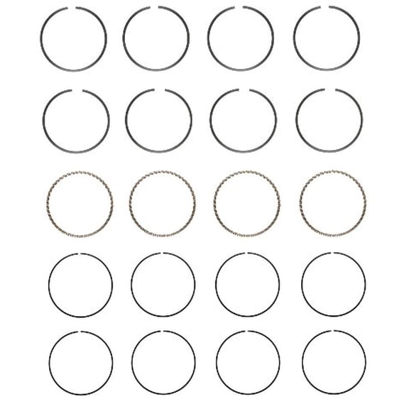 Piston Ring Set - Cast (Size 060) | Compatible with 74-84 Ford 2.3L/140 SOHC L4 8V Engines