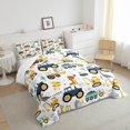 thumbnail image 4 of Juego de cama de coche Twin, Kids Construction Vehicles Comforter for Child Toddler, 4 of 6