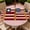 Americana Patchwork Flag, variant on YESAD Round Outdoor Tablecloth For Up To 65in With Umbrella Hole & Zipper Waterproof Elastic Edge Fitted Table Cover Big Sunflower For Patio Picnic Party, Americana Patchwork Flag