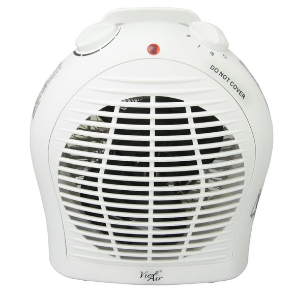 Vie Air 1500W Electric 2 Speed Adjustable Thermostat Fan Heater for 120-150 sq ft