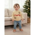 thumbnail image 5 of Miaouyo 3-6T Kids Baby Girls Boys Christmas Sweater Candy Cane Gingerbread Letter Embroidered Crewneck Long Sleeve Knit Tops, 5 of 9