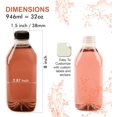 thumbnail image 3 of EcoQuality Empty Clear Plastic Juice Bottles with Tamper Evident Caps 32 OZ Quart Bottles - Smoothie Bottles - Ideal for Juices, Milk, Smoothies, Juice Containers and even Meal Prep (32 ounce) (50), 3 of 3