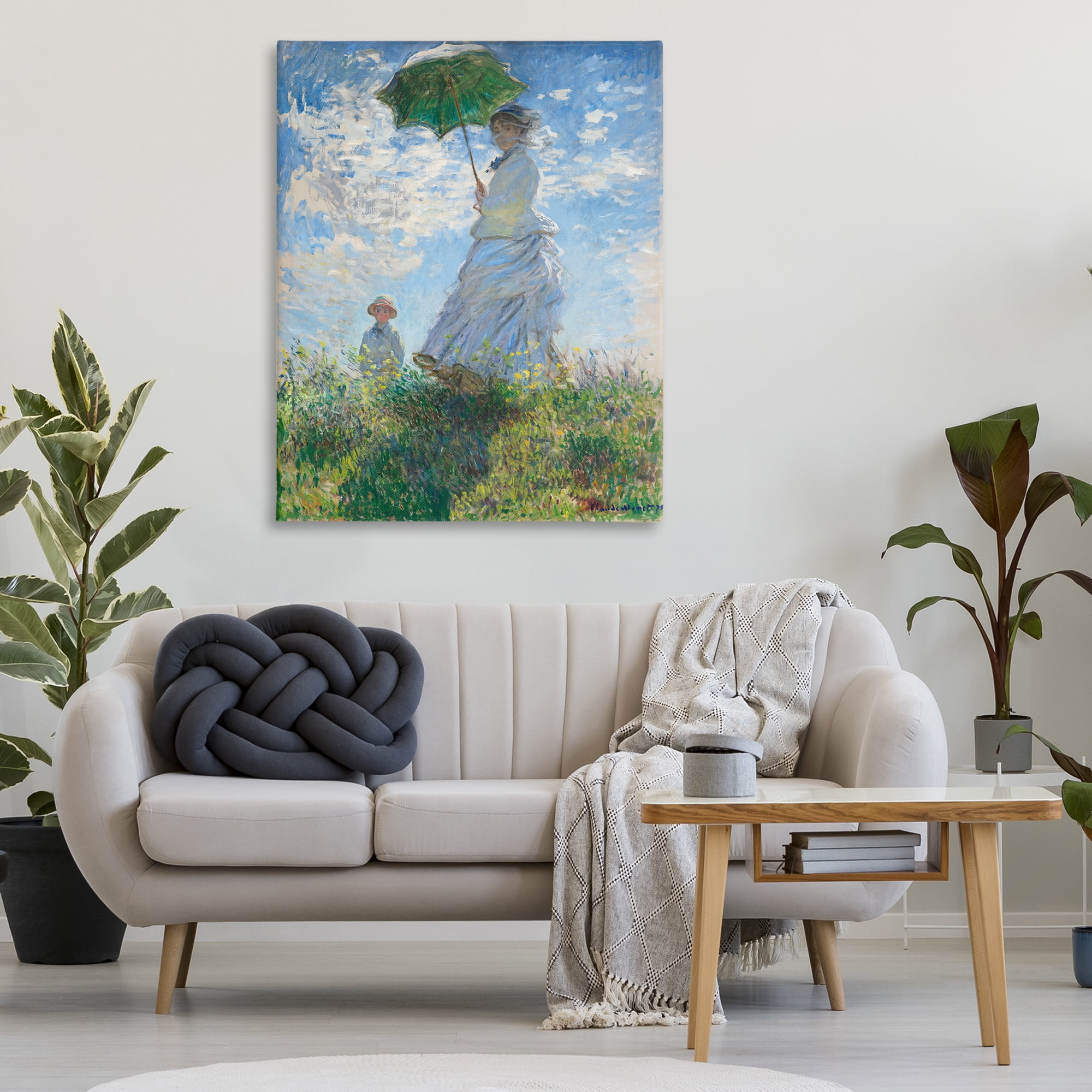 Stupell Industries Classic Monet Madame & Son People Painting Wrapped Canvas Art Print Wall Art, 36 x 48