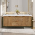 thumbnail image 1 of Wall-Mounted Modern Storage Vanity,Wood, 1 of 22