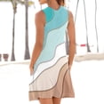 thumbnail image 4 of SMihono Robe d'Été Grande Taille pour Femmes 2023 Robes de Plage d'Été avec Encolure Stylée Sans Manches avec Poche Robe Mini, 4 of 6