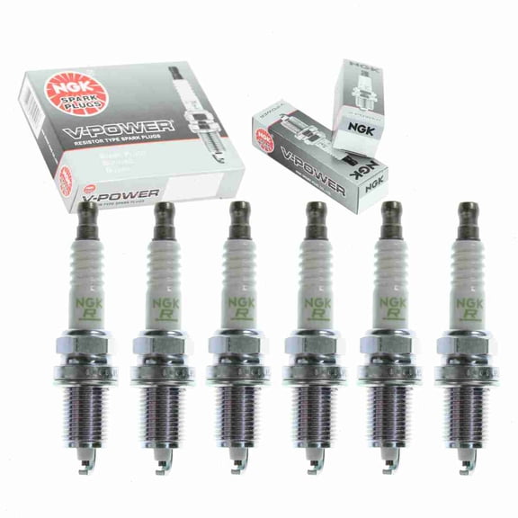 6 pc NGK V-Power Spark Plugs compatible with Dodge Dakota 3.9L V6 1997-2003
