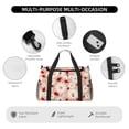 thumbnail image 4 of Balery Daisy and Ladybug Bolsa de Gimnasio para Mujeres, Bolsa de Viaje con Bolsillo Húmedo, Bolsa de Fin de Semana para Mujeres, Bolsa de Viaje Resistente al Agua, 4 of 7