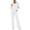 White, variant on Cekizud Lounge Sets for Women Ribbed Knit Drawstring Hoodie Wide Leg Pants Casual Women 2 Piece Outfit, S-3XL