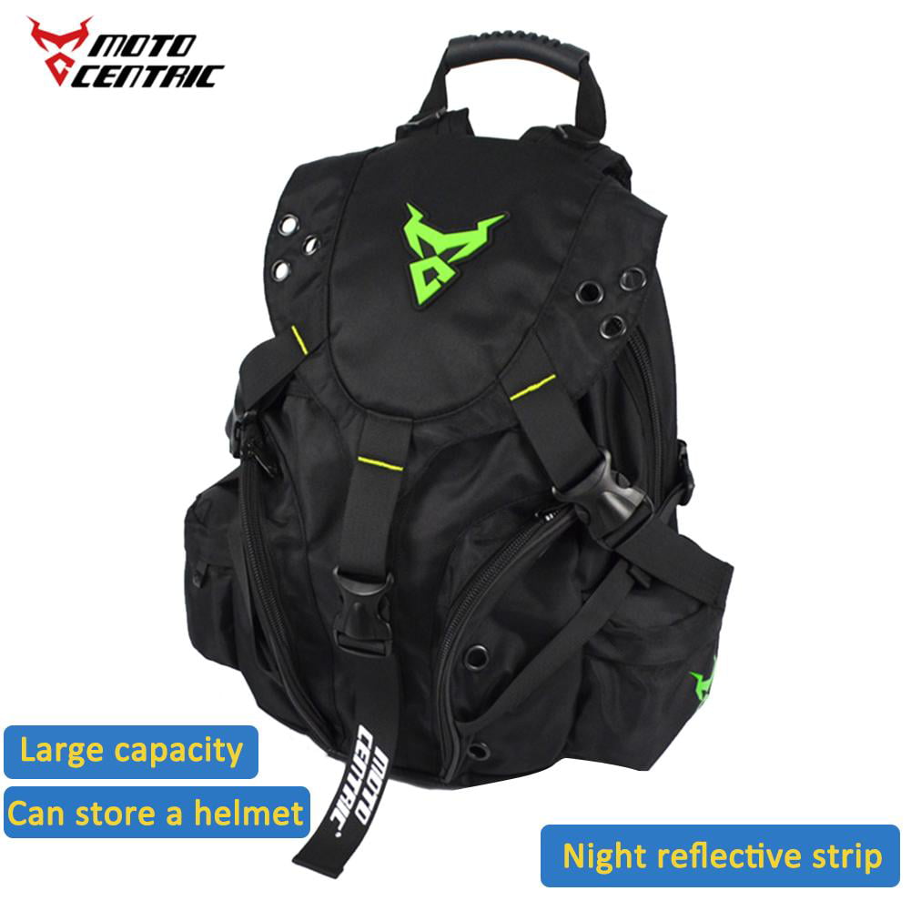 Wood.L Large Capacity Outdoor Sports Riding Package Motorcycle Backpack Motorcycle Helmet Backpack Motorcycle Cycling Computer Backpack Kit Bag MC-0099 for Running Hiking Camping Travelling 