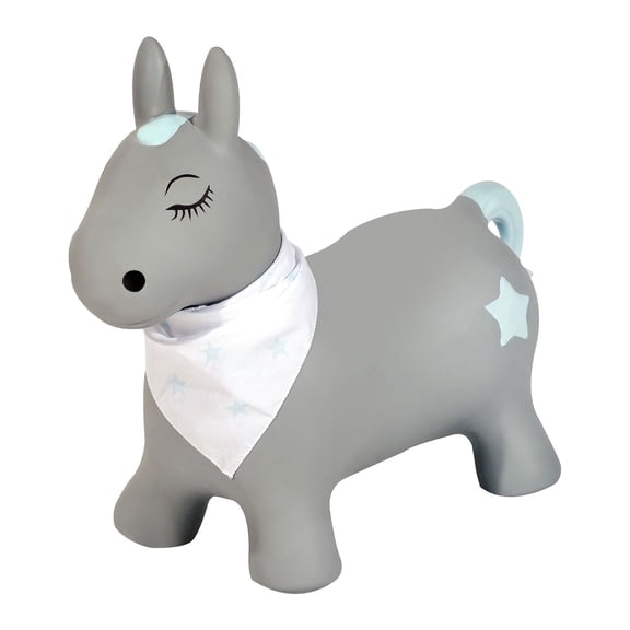 Kindsgut Bouncy Animal Hopper – Inflatable Bouncing Ride-On Toy for Kids & Toddlers Age 2 , Designed in Germany, Indoor & Outdoor, Pony