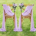 Set of 10 Like Chiffon Chair Sashes Wedding Chair Decoration Aisle