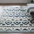 thumbnail image 7 of Modway Reflect 63x90.5" Takara Diamond Moroccan Trellis Area Rug in Ivory/Blue, 7 of 7