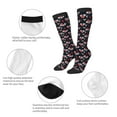 thumbnail image 5 of Fotbe Rose Flowers print Women's Men's Novelty Crew Socks Cotton Socks Knee High Socks for Walking,Running,Nurses,Pregnancy, 5 of 8