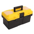 thumbnail image 4 of CAJA DE PLÁSTICO DE HERRAMENTAS DE 2 CAPAS Organizador de hardware de Almacenamiento Portátil para Garaje para Artesanos Caseros con Bloqueo de 14 Pulgadas, 4 of 7