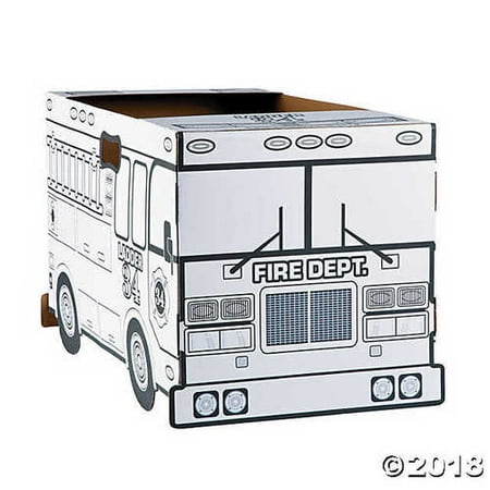 Color Your Own Fire Truck Costume