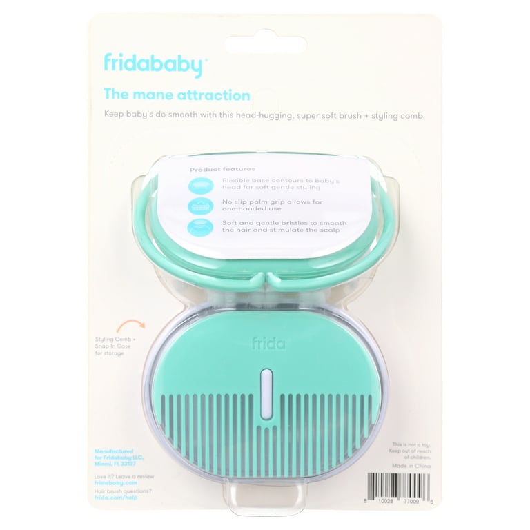 Frida Baby Baby Head-Hugging Soft Hairbrush Styling Comb Set for