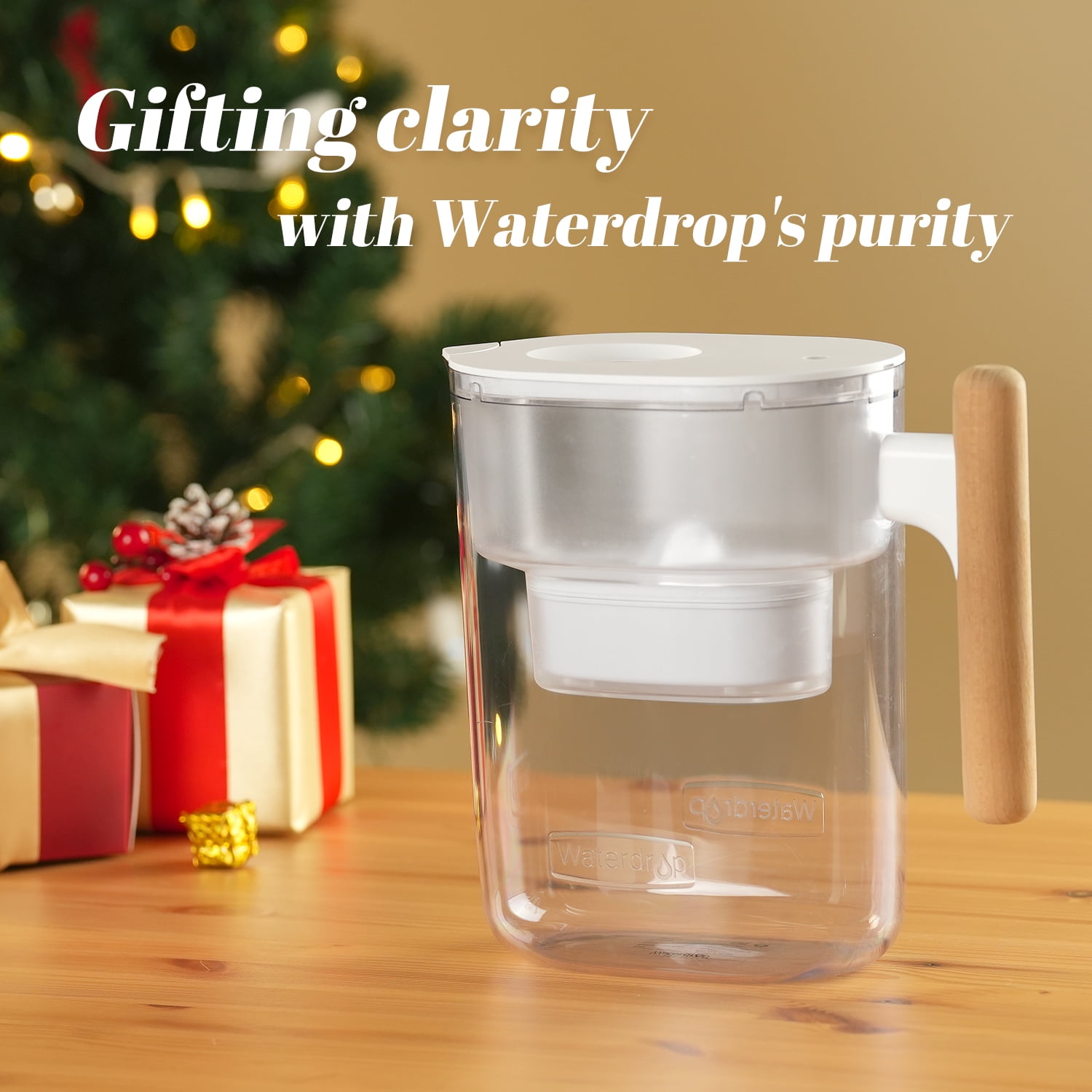 10-Cup Water Filter Pitcher with 1 Filter, Waterdrop Chubby, 7-stage, 200  gallons, 5X Times Lifetime Filtration Jug, Reduces Fluoride, Chlorine and  More, BPA Free, Blue 