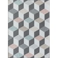 thumbnail image 2 of Rugs America Mika MO20A Earl Grey Geometric Contemporary Multi Area Rug, 5'x7'6", 2 of 6