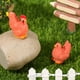 thumbnail image 2 of 8 minifiguras de pollo, adornos de gallina en miniatura, estatuas de gallo realistas, adornos de gallo para jardín, 2 of 7