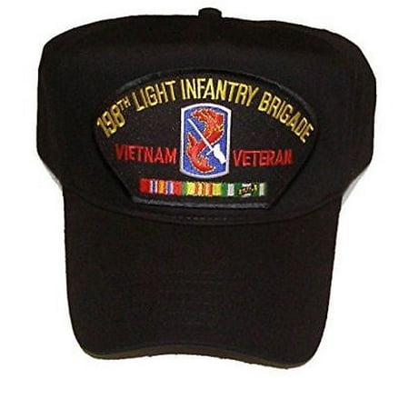 - US ARMY 198TH LIGHT INFANTRY BRIGADE VIETNAM VETERAN HAT W/ CAMPAIGN RIBBONS