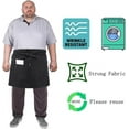 thumbnail image 5 of King Mills Unisex Waist/half Bistro Server Aprons with Pockets. Plus Size Apron XL XXL or Waist W40+, 5 of 5