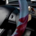 thumbnail image 5 of Flamingo 14.5 Inch Printing PVC Leather Steering Wheel Covers Car Wheel Covers Auto Accessories, 5 of 6