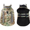 thumbnail image 5 of Spiked Small Dog Vest,Reflective Dog Harness Vest with Removable Spikes, Anti-Bite & Predator Protective Dog Jacket with D-Ring & Breathable Linings Green XS, 5 of 5