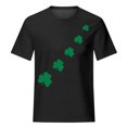 thumbnail image 4 of Bowake T-Shirt Trèfle de la Saint-Patrick pour Femmes Col Rond Imprimé Trèfle Tee Décontracté Manches Courtes Festival T-Shirts, 4 of 7