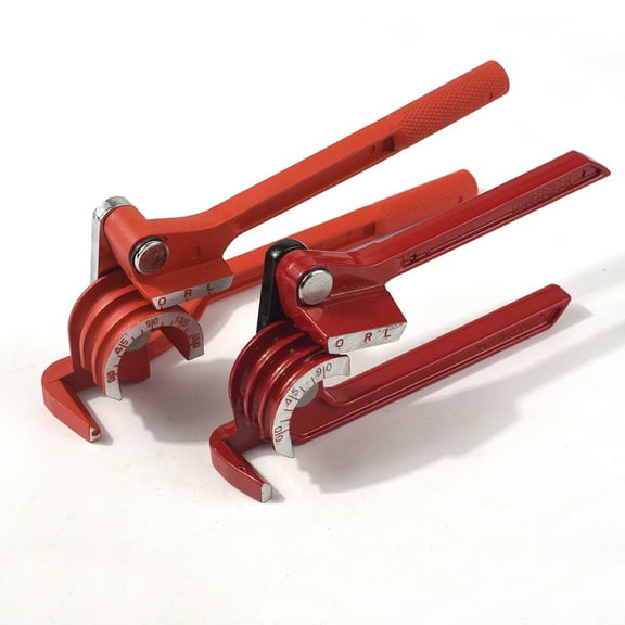 WHAMVOX 3 in 1 6mm/8mm/10mm 90 Degree Manual Tube Bender Copper Tube Air Conditioner Bender (Red)