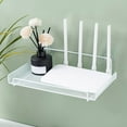 EIALIVE Cable Box Router Wall Mount Rack Long Lasting Adehesive Holder