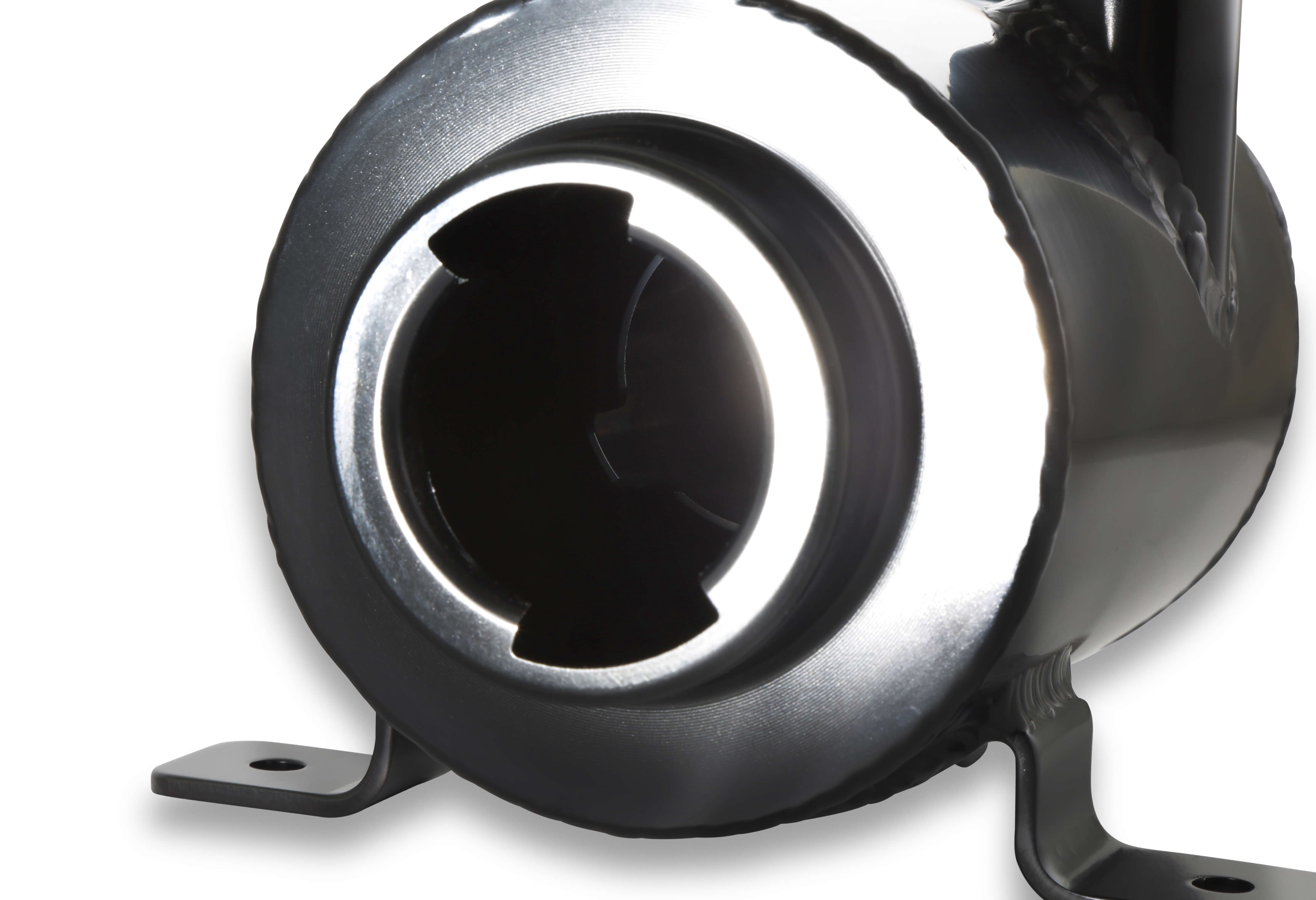 Holley 198-212 Power Steering Remote Reservoir Black Aluminum