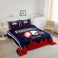 thumbnail image 3 of Erosebridal Football Print Bedding Twin Comforter Set,Ball Gamer Down Comforter,Sport Decor,Reversible,Lightweight,2 Piece, 3 of 7