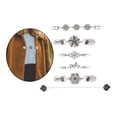 thumbnail image 3 of 6 uds. Clips elegantes para chal de suéter, camisas, blusas, broches para cuello, abrigos, vestidos, hebillas, broche de cárdigan para mujeres que Yuyangstore Clip de suéter, 3 of 8