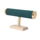thumbnail image 2 of Organizador de pulseras, soporte para barra, vitrina, soporte multifuncional para pulseras de arpillera. franela verde, 2 of 9